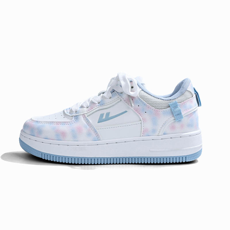 Warrior Classic And Versatile Breathable Height Increasing Low top Skateboard Shoes Women's White Burgundy
