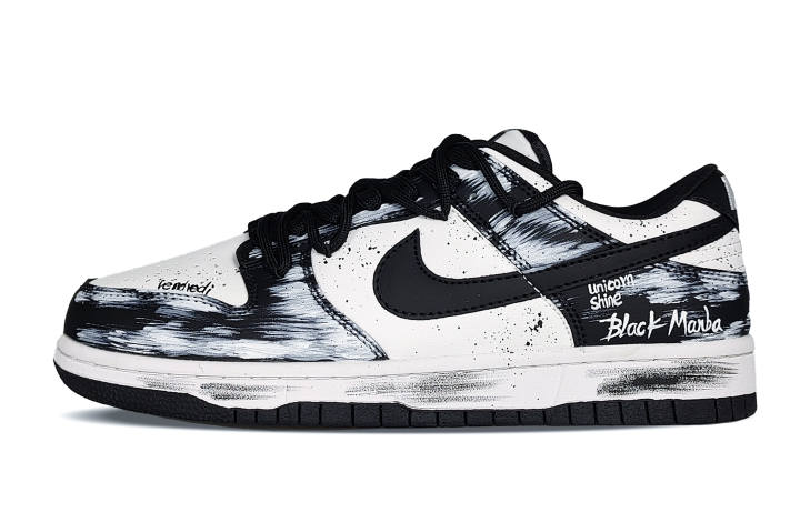 Nike Nike Dunk Black Mamba Leather Slip Resistant Cushioning Slip Resistant Cushioning Low top Skateboard Shoes Unisex