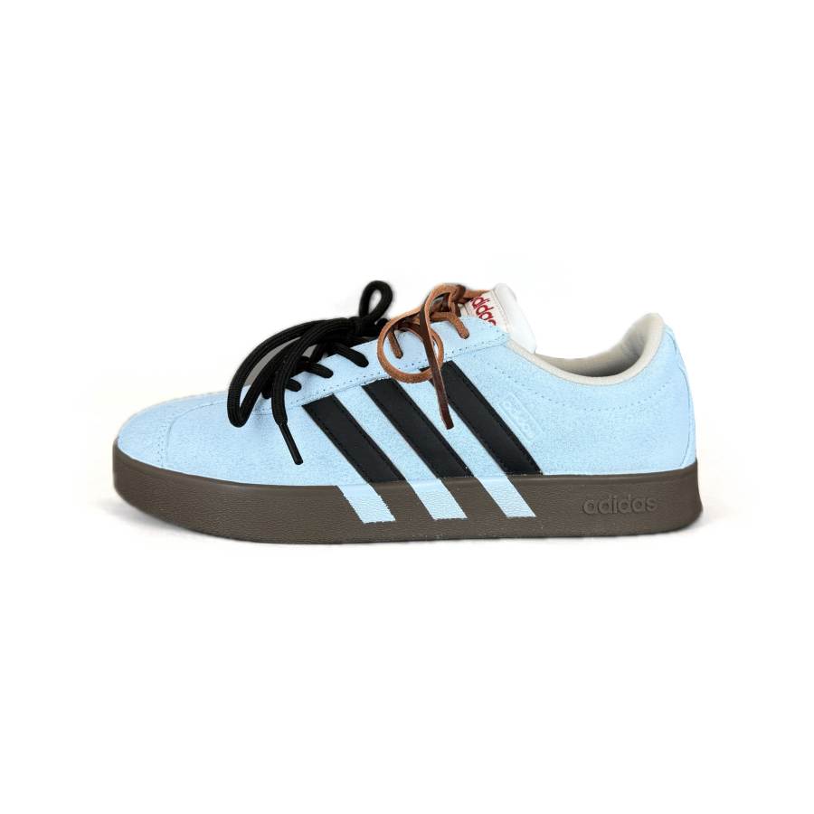 Adidas Adidas VL COURT 2.0 Abrasion Resistant Low top Skateboard Shoes Unisex Blue Silver