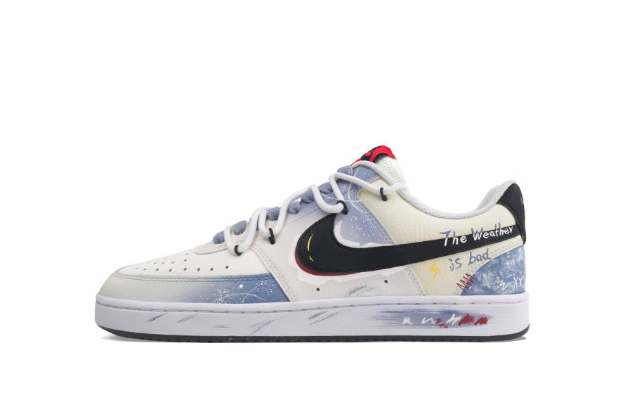 Nike Nike Court Vision 1 Weightlessness, Son Of Weather Abrasion Resistant Low top Skateboard Shoes Men's Blue