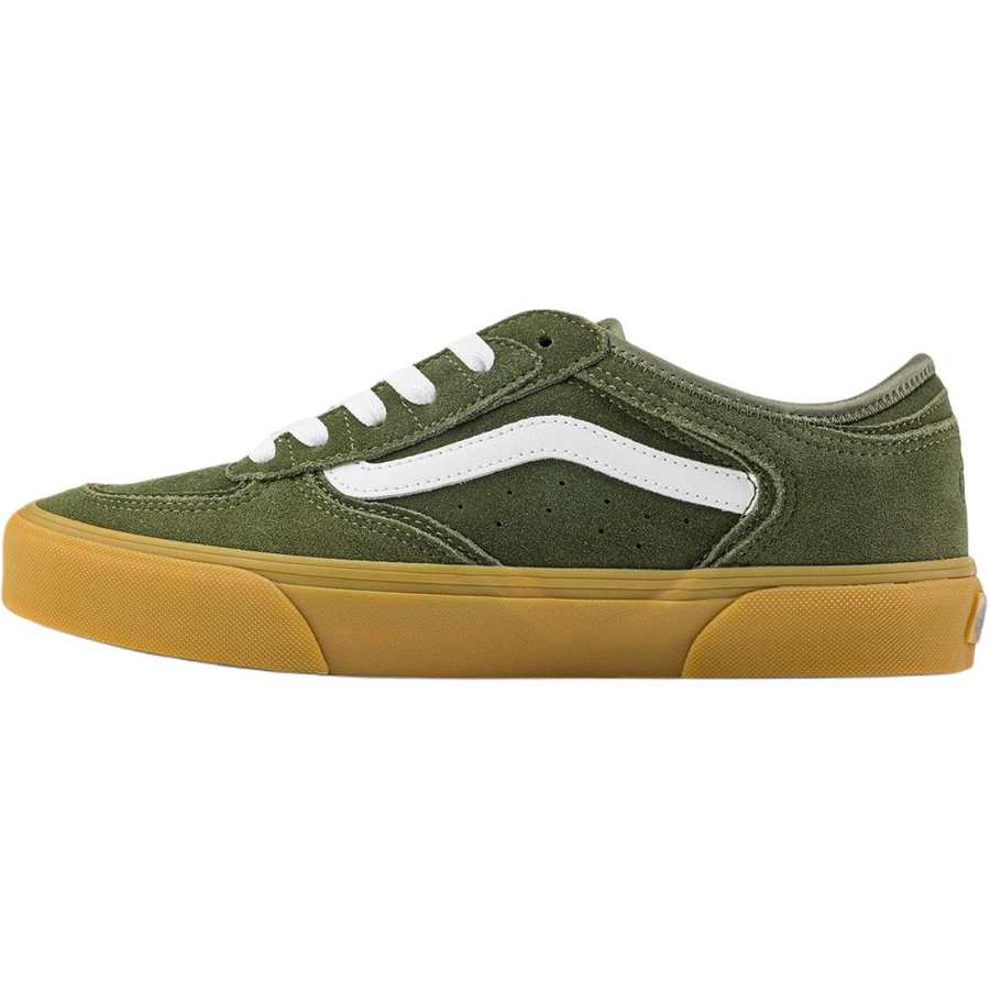 Vans Rowley Abrasion Resistant Low top Skateboard Shoes Unisex Green