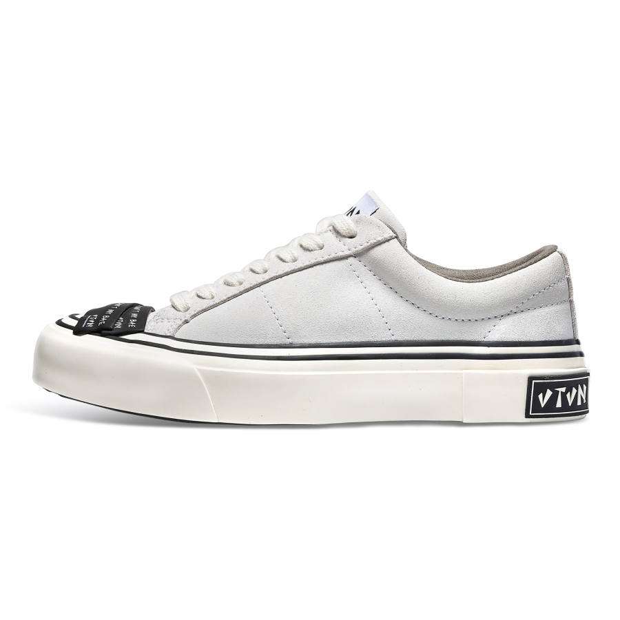 VTVN Rock Collection Slip Resistant Cushioning Abrasion Resistant Low top Skateboard Shoes Unisex Salt White