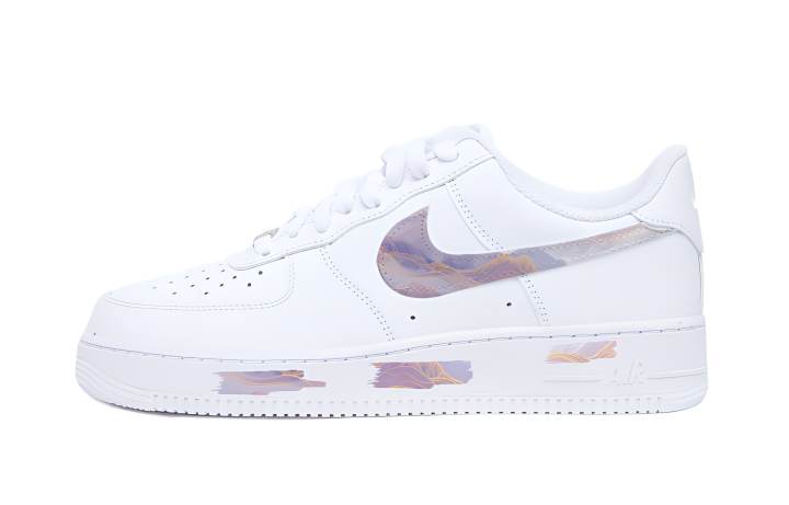 Nike Nike Air Force 1 Synthetic Leather Sunlit Golden Mountain Slip Resistant Slip Resistant Low top Skateboard Shoes Unisex