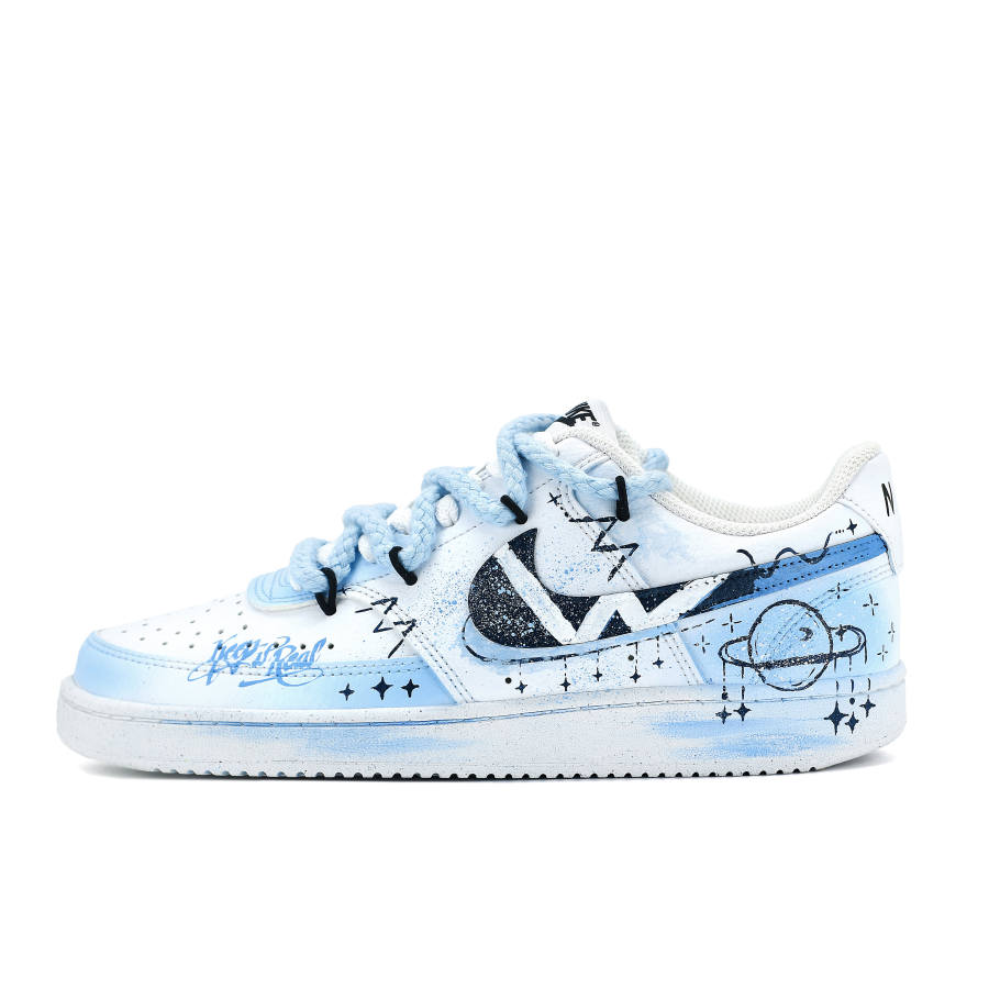 Nike Nike Court Vision 1 Blue Star Fantasy Abrasion Resistant Breathable Abrasion Resistant Breathable Low top