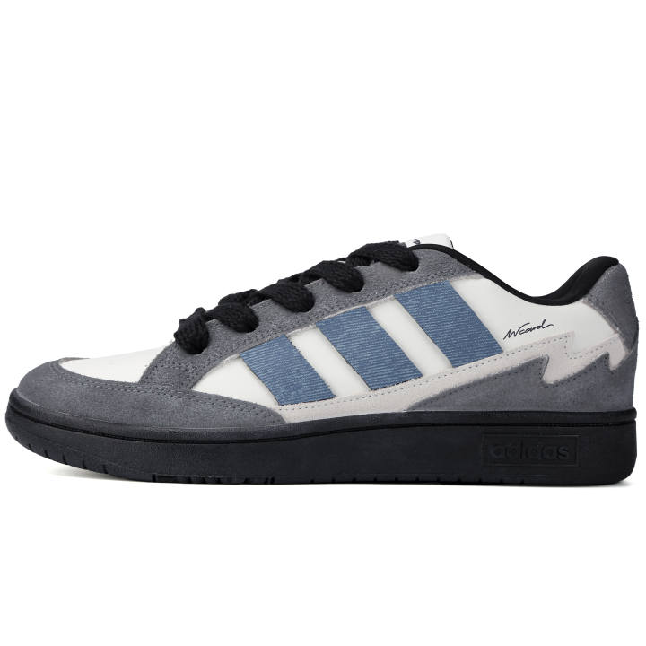 Adidas Adidas WCARD ADV Cement Denim Abrasion Resistant Low top Skateboard Shoes Unisex Gray Blue
