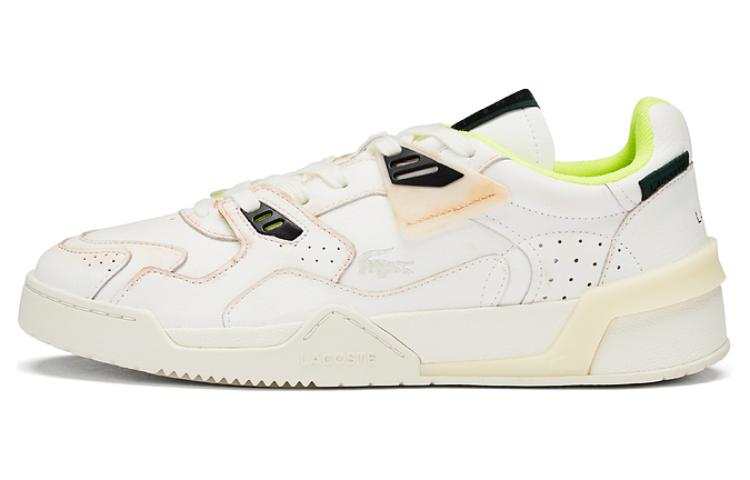 LACOSTE LT 125 Low top Skateboard Shoes Men's Ecru Yellow