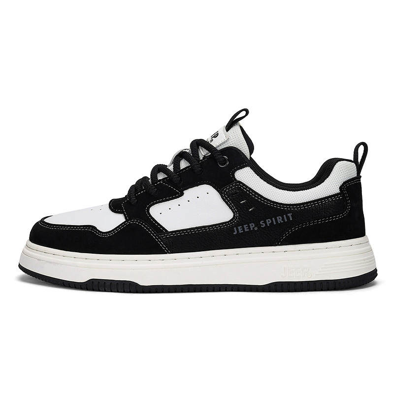 JEEP SPIRIT Leisure Collection Lightweight Abrasion Resistant Slip Resistant Height Increasing Low top Skateboard Shoes