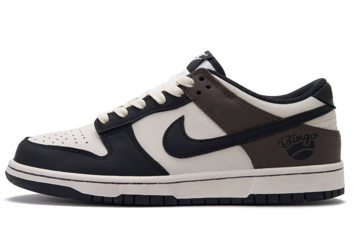 Nike Nike Dunk Abrasion Resistant Low top Skateboard Shoes Unisex Black Brown