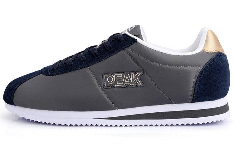 PEAK Lightweight And Breathable Low top Skateboard Shoes Men's Gray Blue