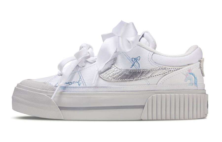 Nike Nike Court Legacy Abrasion Resistant Low top Skateboard Shoes Women's White