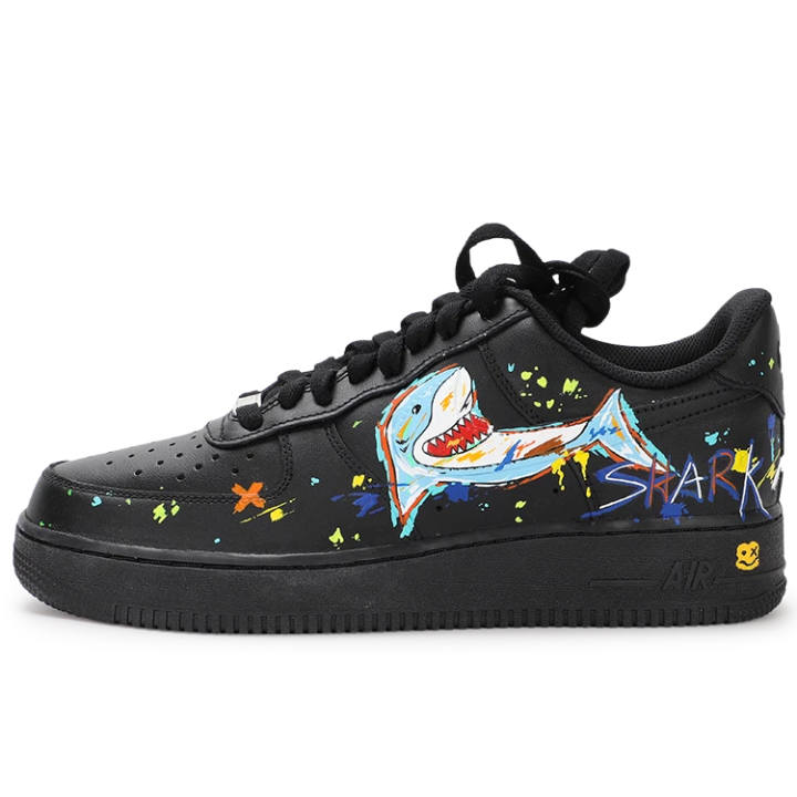 Nike Nike Air Force 1 Slip Resistant Low top Skateboard Shoes Unisex Black
