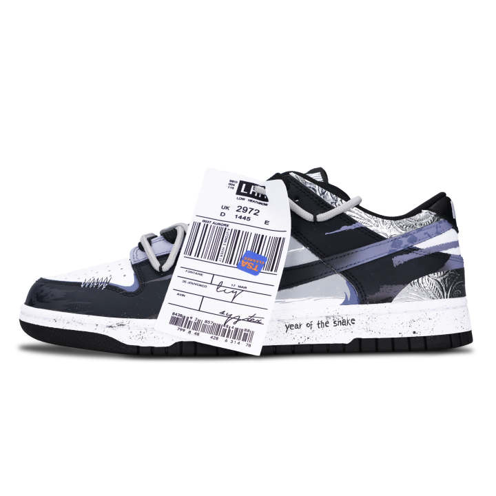 Nike Nike Dunk Slip Resistant Abrasion Resistant Slip Resistant Abrasion Resistant Low top Skateboard Shoes Unisex Navy Blue