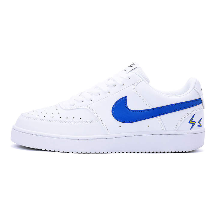 Nike Nike Court Vision 1 Low top Skateboard Shoes Unisex Blue White Yellow