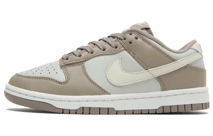 Nike Nike Dunk Tan Beige Leather Casual Slip Resistant, Abrasion Resistant, Lightweight Low top Skateboard Shoes Men's