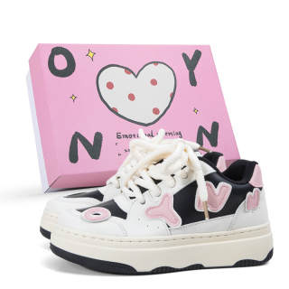 OYNN New Skateboard Shoes Women's Low Top Black/Pink