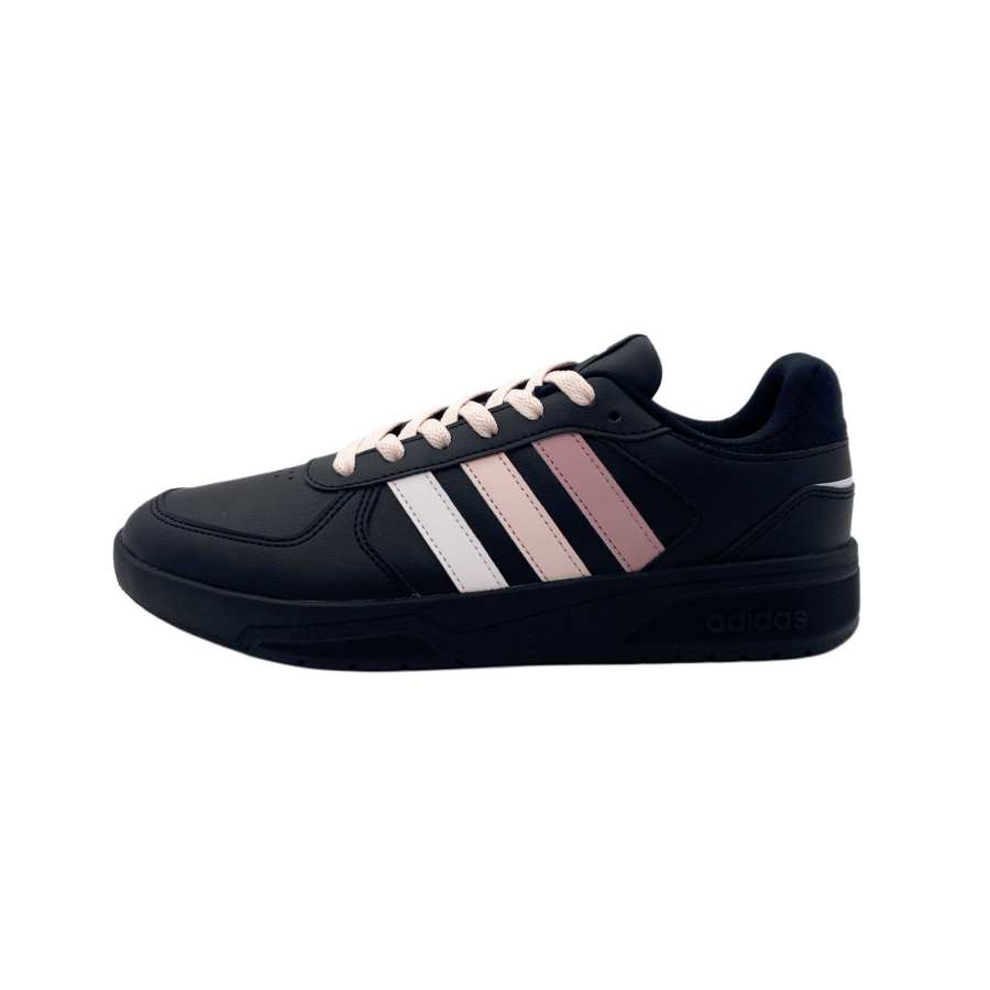 Adidas Neo Courtbeat Abrasion Resistant Low top Skateboard Shoes Unisex Black Pink