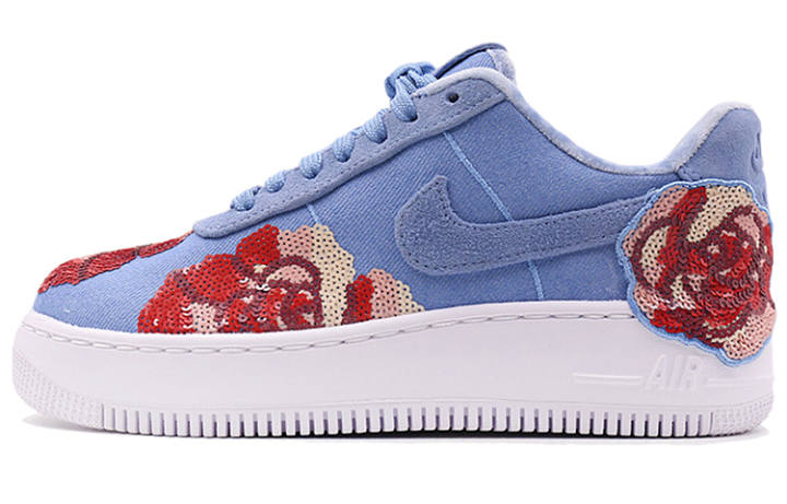 Nike Nike Air Force 1 Upstep Low Denim Rose Sky Women's