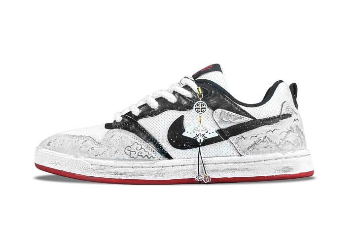 Nike Nike SB Alleyoop Ink Abrasion Resistant Abrasion Resistant Low top Skateboard Shoes Unisex Gray