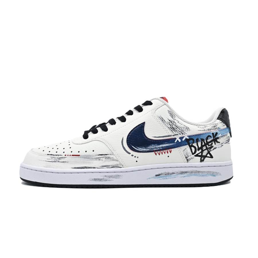Nike Nike Court Vision 1 Stellar Core Ruins Synthetic Leather Abrasion Resistant Low top Skateboard Shoes Men's