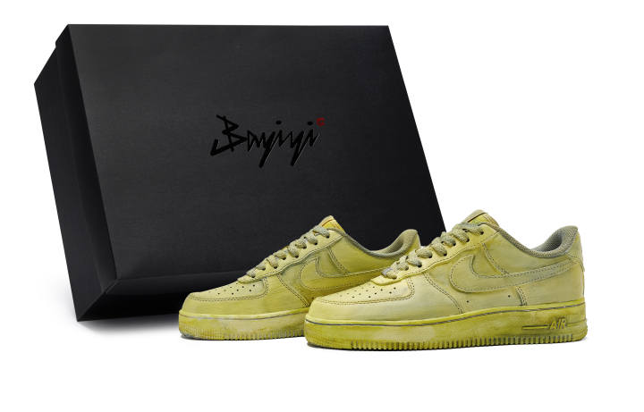 Nike Nike Air Force 1 Skateboard Shoes Unisex Low Top Yellow