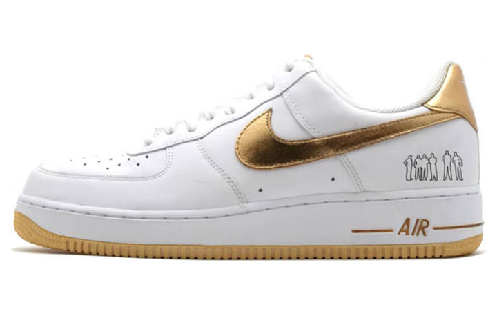 Nike Nike Air Force 1 Low Players White Metallic Gold