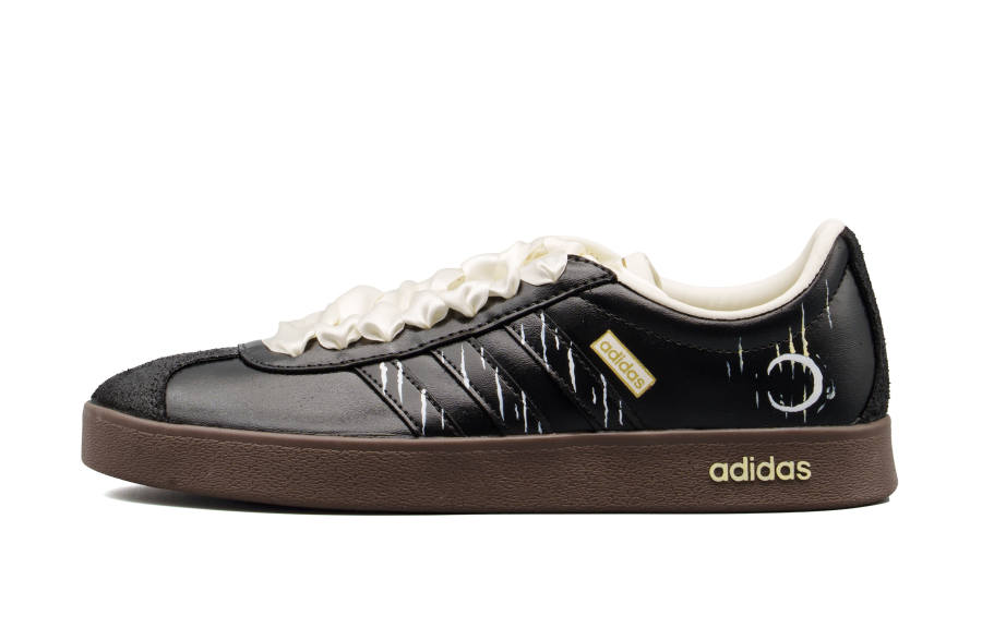 Adidas Adidas VL COURT 2.0 Abrasion Resistant Abrasion Resistant Low top Skateboard Shoes Unisex Black
