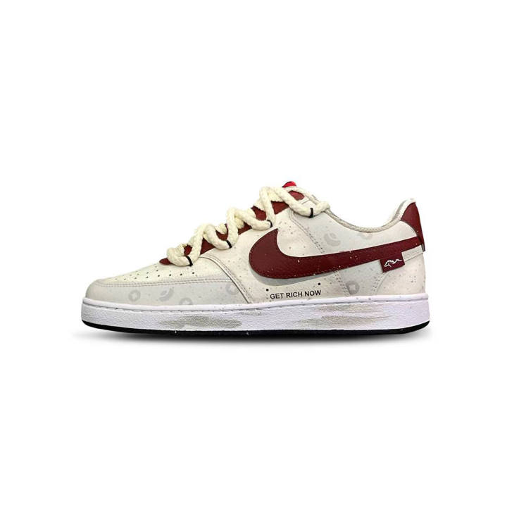 Nike Nike Court Vision 1 Tower Rabbit Cushioning, Wear Resistant Low top Skateboard Shoes Men's Red White