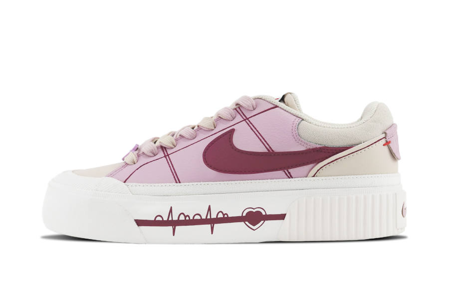 Nike Nike Court Legacy Lift Smart Fruit, Heart Signal Low top Skateboard Shoes Women's Pink
