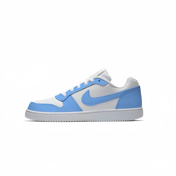 Nike Nike EBERNON Dianmo, Glacier Coverage Slip Resistant Abrasion Resistant Low top Skateboard Shoes Unisex White Blue
