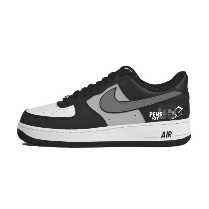 Nike Nike Air Force 1 Abrasion Resistant Abrasion Resistant Low top Skateboard Shoes Unisex Black