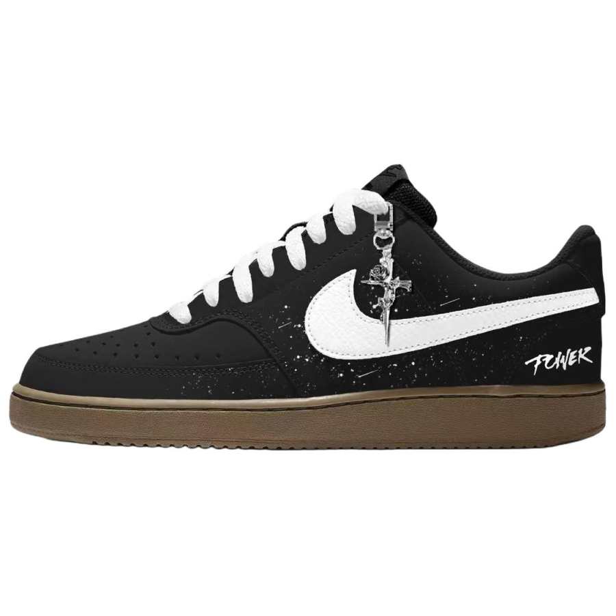 Nike Nike Court Vision 1 Dark Night Star Gazing Abrasion Resistant Abrasion Resistant Low top Skateboard Shoes Men's