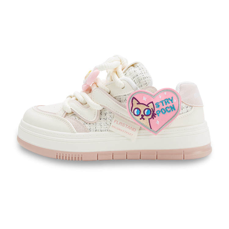 RUN MANNER Slip Resistant Abrasion Resistant Slip Resistant Abrasion Resistant Low top Skateboard Shoes Women's Pink