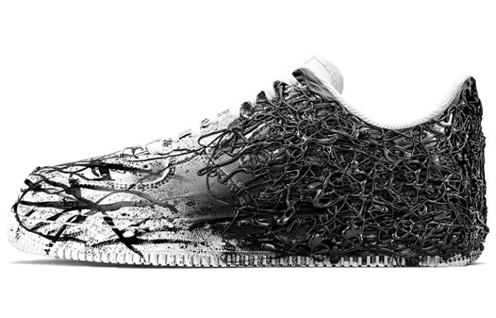 Nike Nike Air Force 1 07 Air Force 1 Slip Resistant Abrasion Resistant Low top Skateboard Shoes Women's Black White