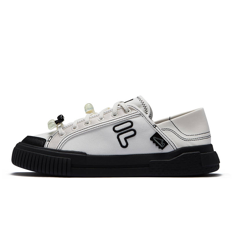 FILA FUSION Wallride Mules Low top Canvas Shoes Women's Black White