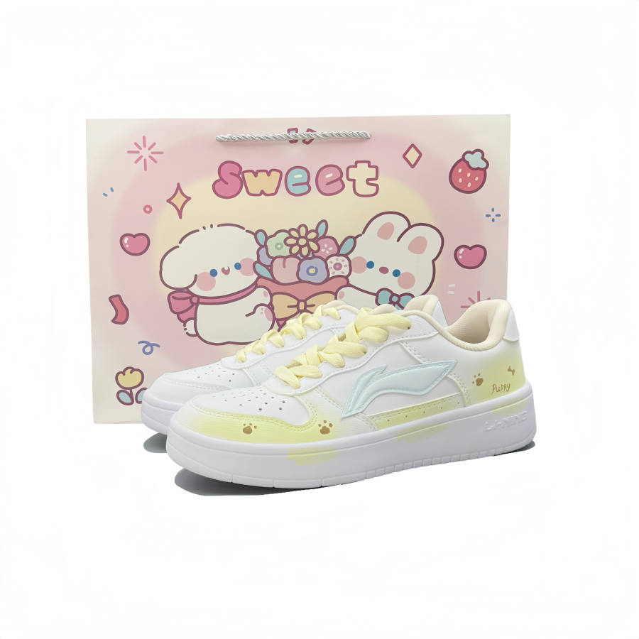 Li-Ning Li Ning Floating Boat Skateboard Shoes Unisex Low Top White/Yellow/Blue