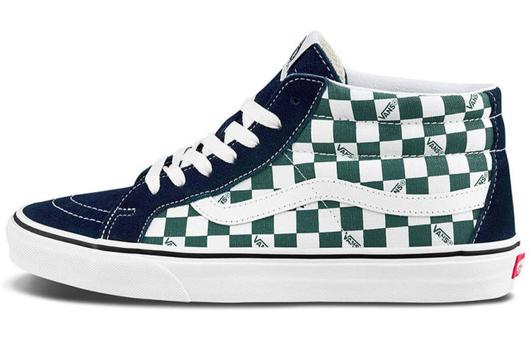 Vans Vans Sk8 mid Checkerboard Green/White
