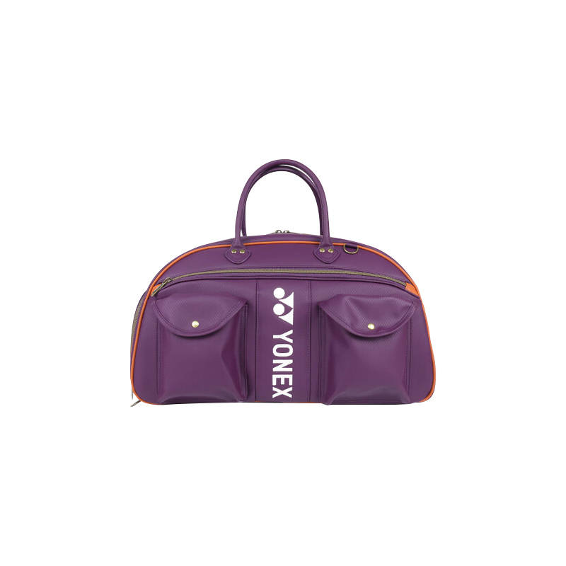YONEX Synthetic Leather Travel Bag Unisex Dark Purple Red