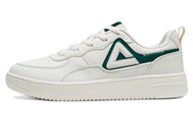 PEAK Classic Heritage Comfortable Abrasion Resistant Low top Skateboard Shoes Women's White Green
