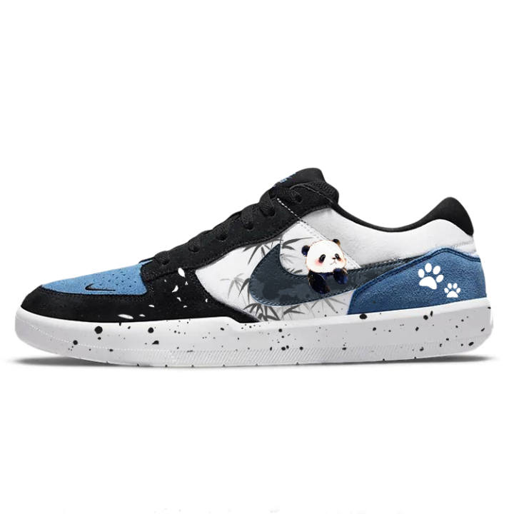 Nike Nike SB Force 58 Slip Resistant, Abrasion Resistant, Lightweight Low top Skateboard Shoes Unisex White Blue
