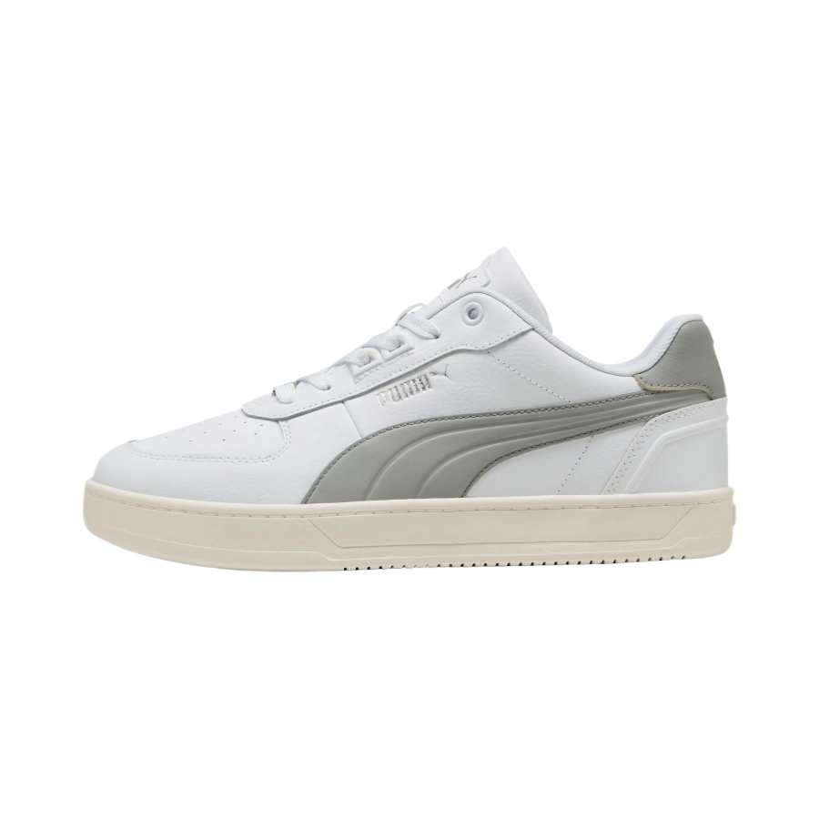 PUMA Caven 2.0 Abrasion Resistant Lightweight Low top Skateboard Shoes Unisex White