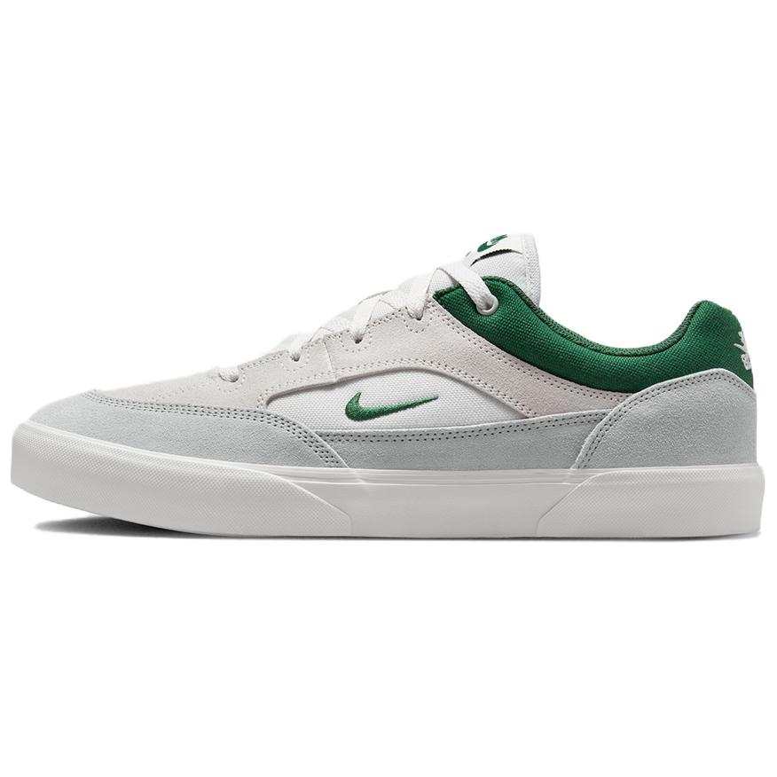 Nike Nike SB MALOR Slip Resistant Abrasion Resistant Low top Skateboard Shoes Unisex White Gray
