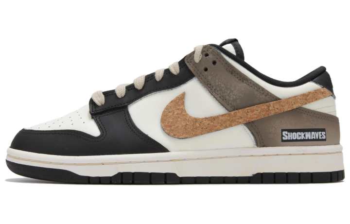 Nike Nike Dunk Slip Resistant, Abrasion Resistant, Lightweight Low top Skateboard Shoes Men's Black Brown