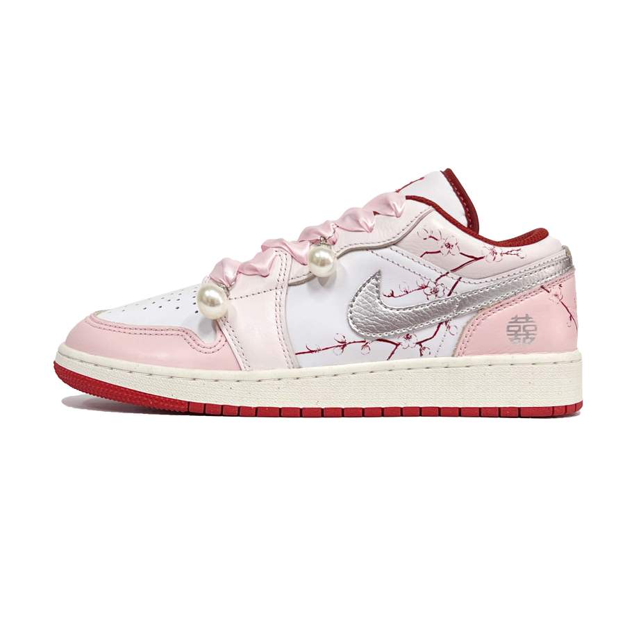 Jordan Jordan Air Jordan 1 Cherry Blossom Entwined Necklace Synthetic Leather Abrasion Resistant Abrasion Resistant Low top