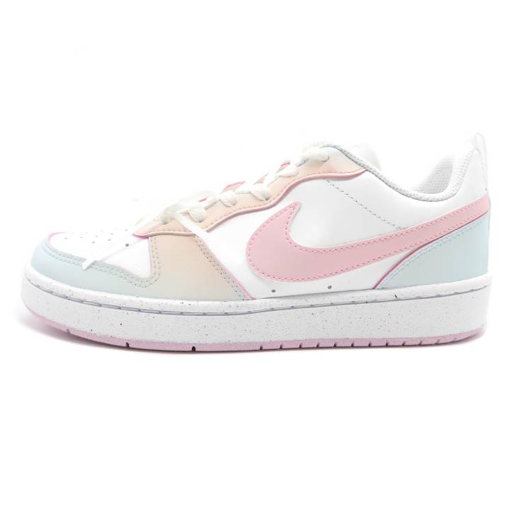 Nike Nike Court Borough Coverage, Impact Resistance, Abrasion Resistant Low top Skateboard Shoes GS Pink