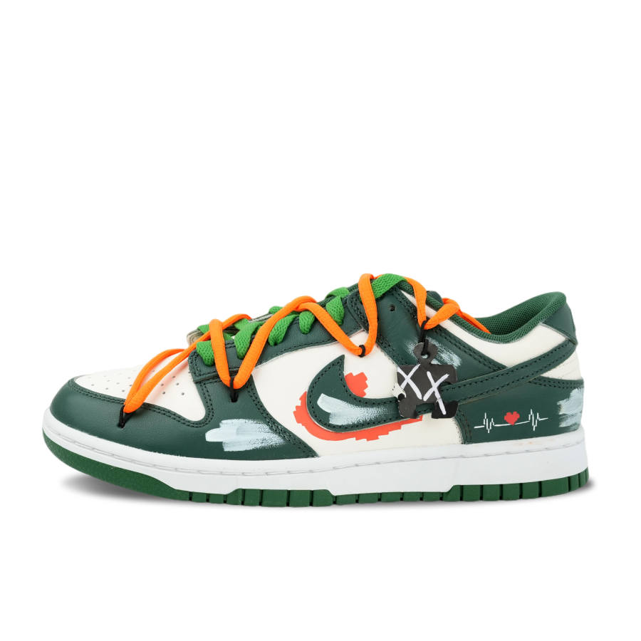 Nike Nike Dunk Octopus Party, Like Su Xin Jumps Cow Leather Abrasion Resistant Low top Skateboard Shoes Unisex Green White
