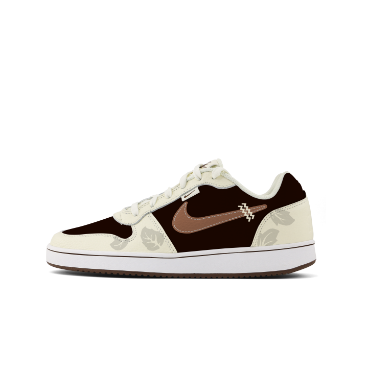 Nike Nike EBERNON Abrasion Resistant Low top Skateboard Shoes Men's Brown