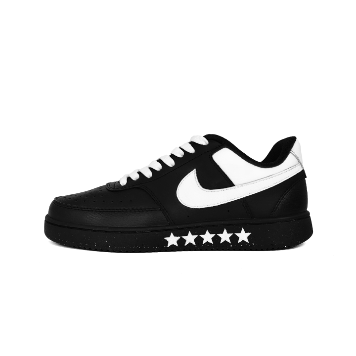 Nike Nike Court Vision Star White Abrasion Resistant Low top Skateboard Shoes Unisex White