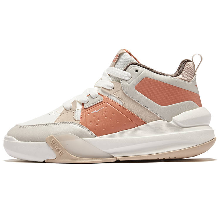 Erke Awake 2 Abrasion Resistant Slip Resistant Low top Skateboard Shoes Women's Microcrystal White Coral Orange