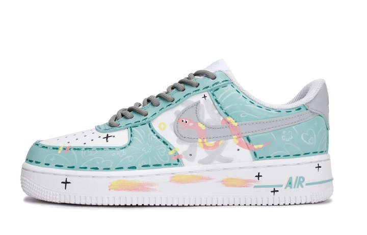 Nike Nike Air Force 1 Skateboard Shoes Unisex Low Top Pink/Yellow