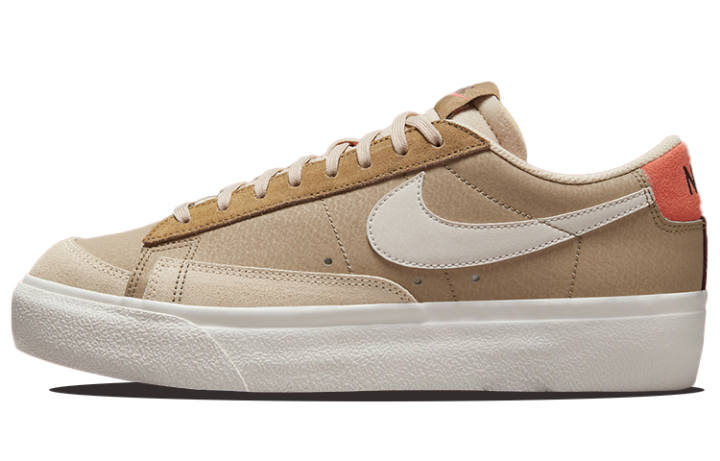 Nike Nike Blazer Low Platform 'Brown White Red' Women's